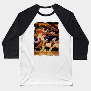 Michael Jordan vs Karl Malone Vintage Baseball T-Shirt